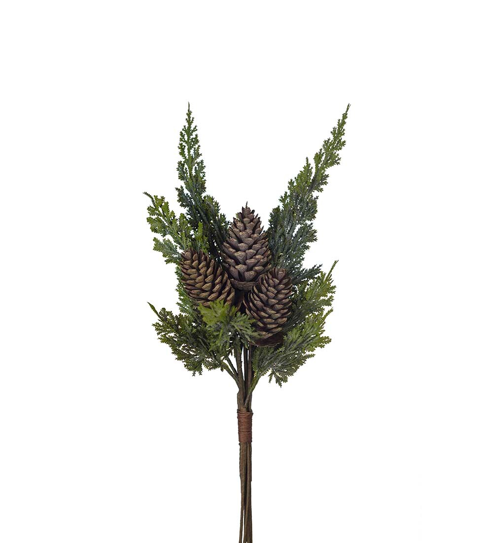 Cypressbukett med kottar