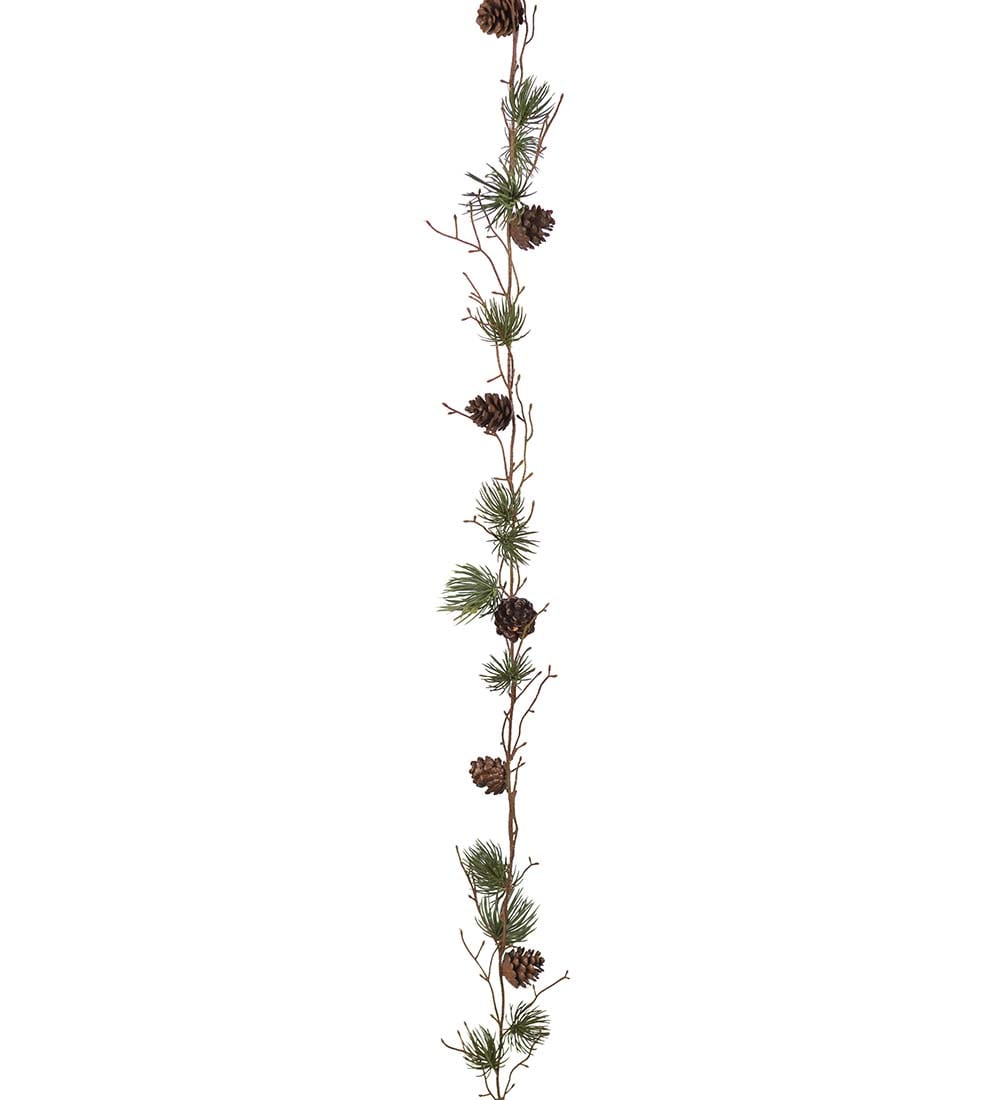 Lärkgirlang med kottar