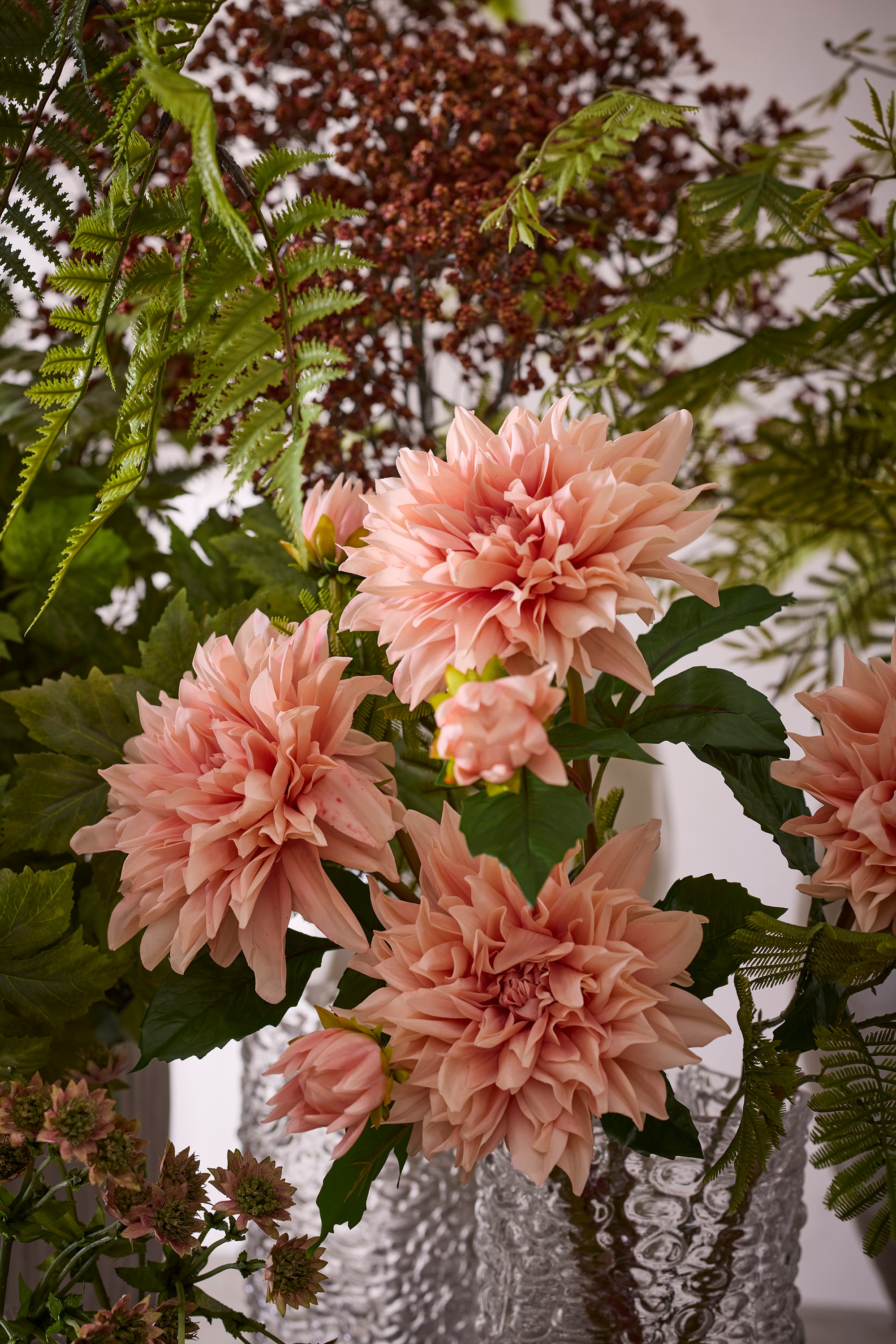 Konstgjorda blommor Dahlia Rosa