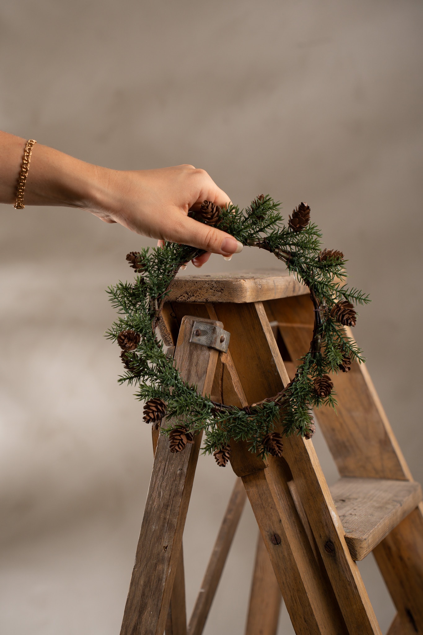 Grankrans med kottar