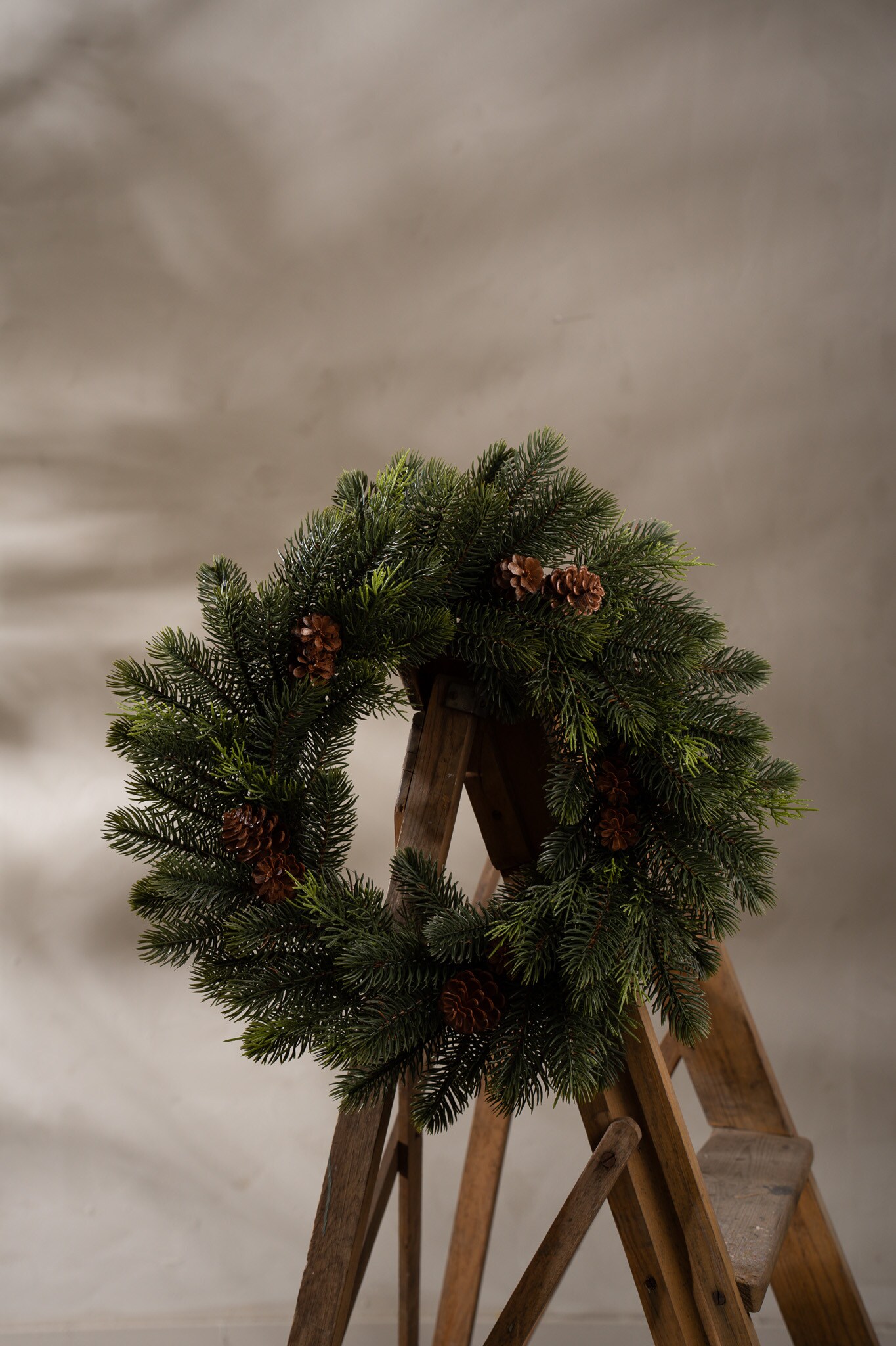 Grankrans med kottar