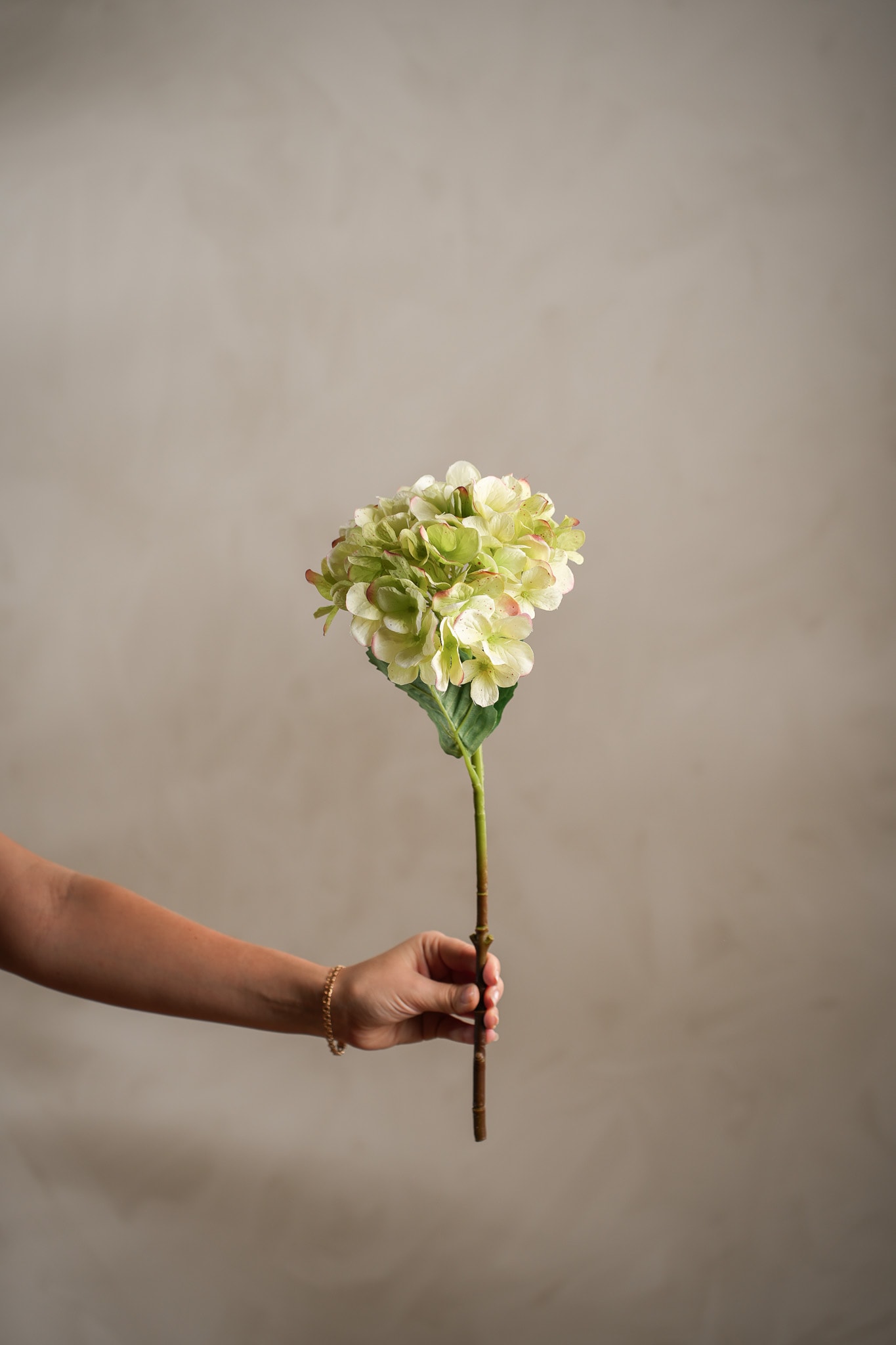 Konstgjord grön Hortensia 48cm