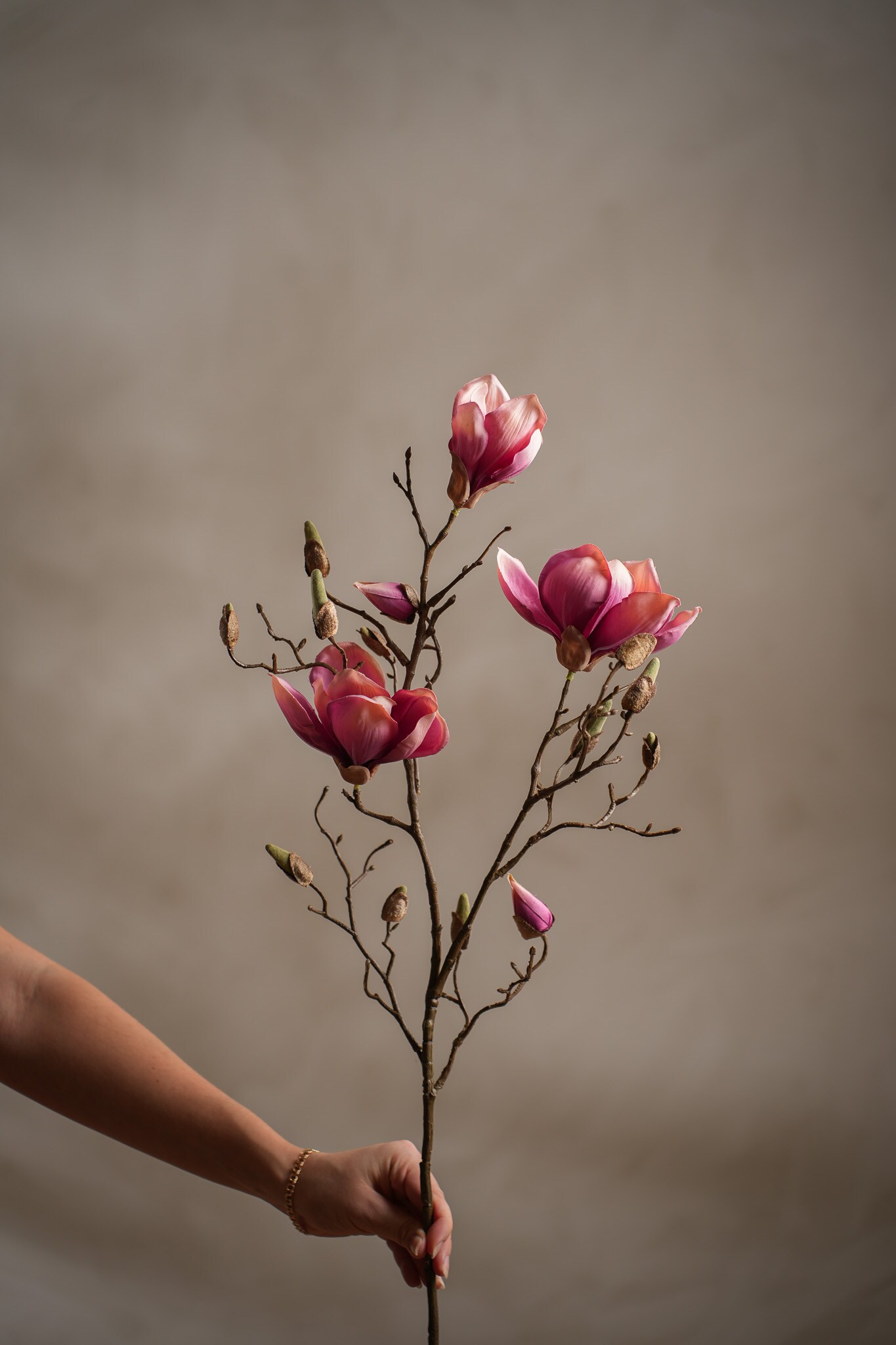 Konstgjord lila Magnolia 88cm