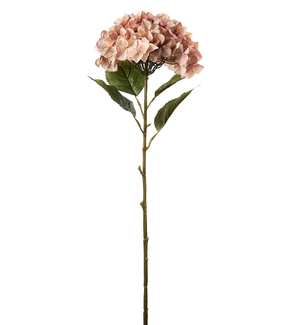 Konstgjord rosa Hortensia 110cm
