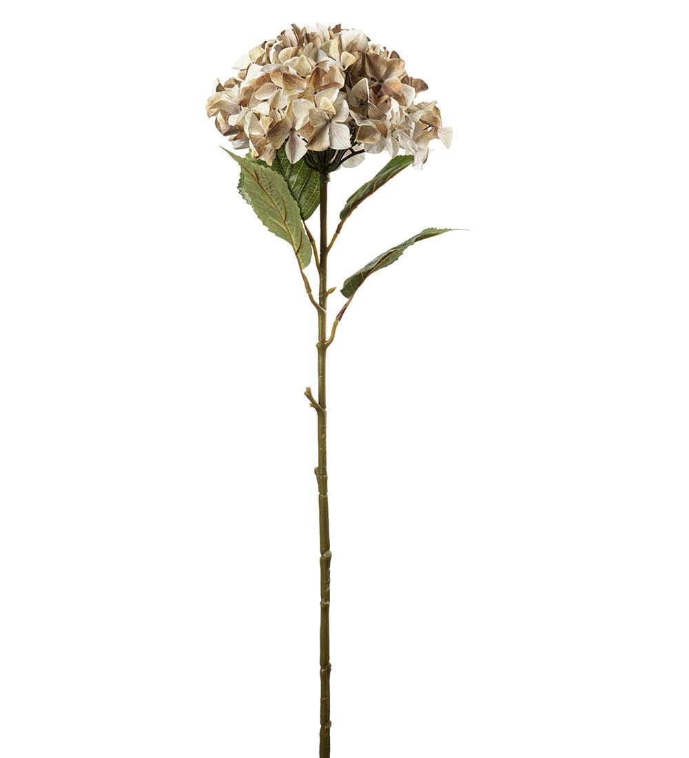 Konstgjord beige Hortensia 110cm