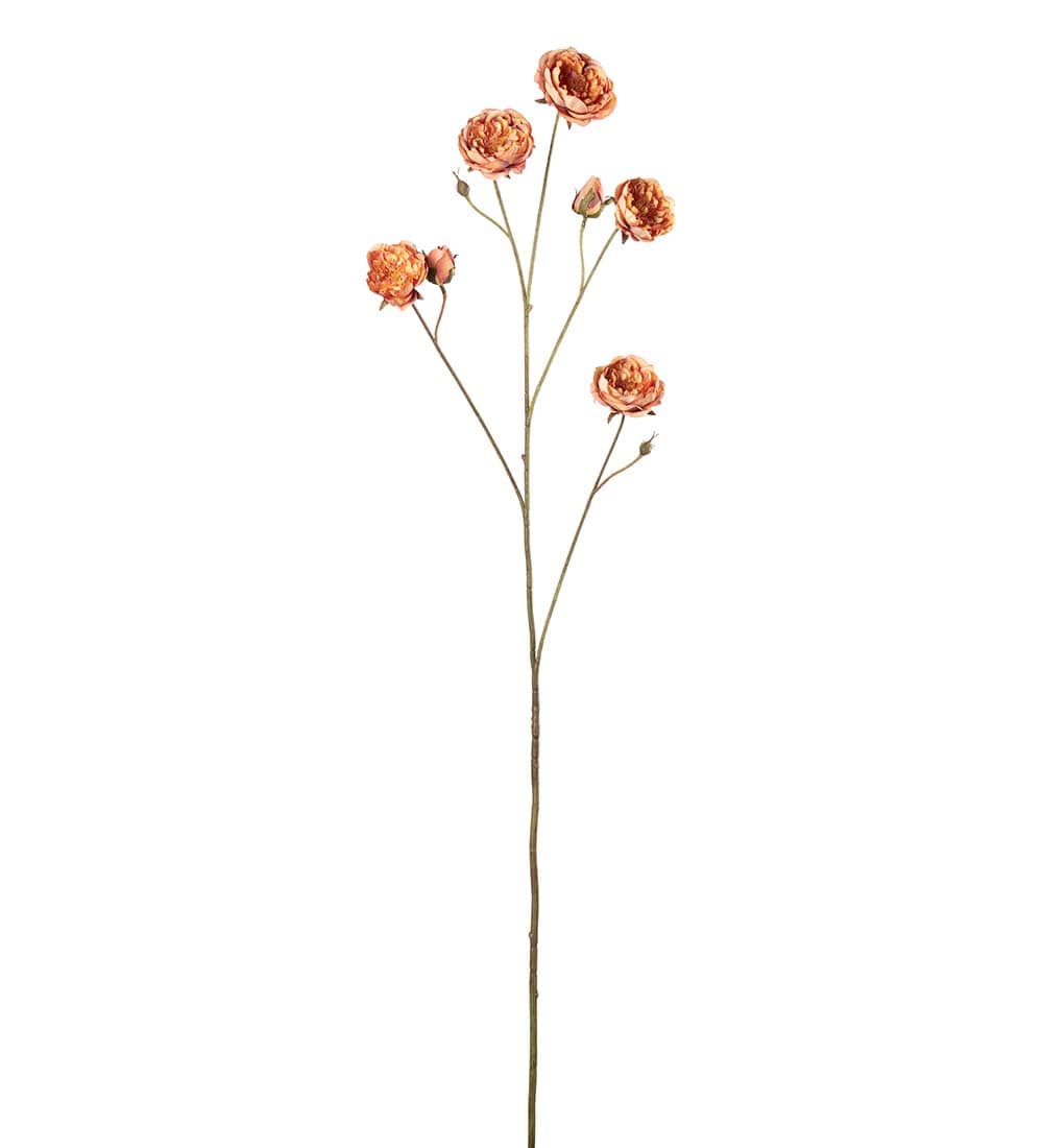 Konstgjord orange Ros 105cm