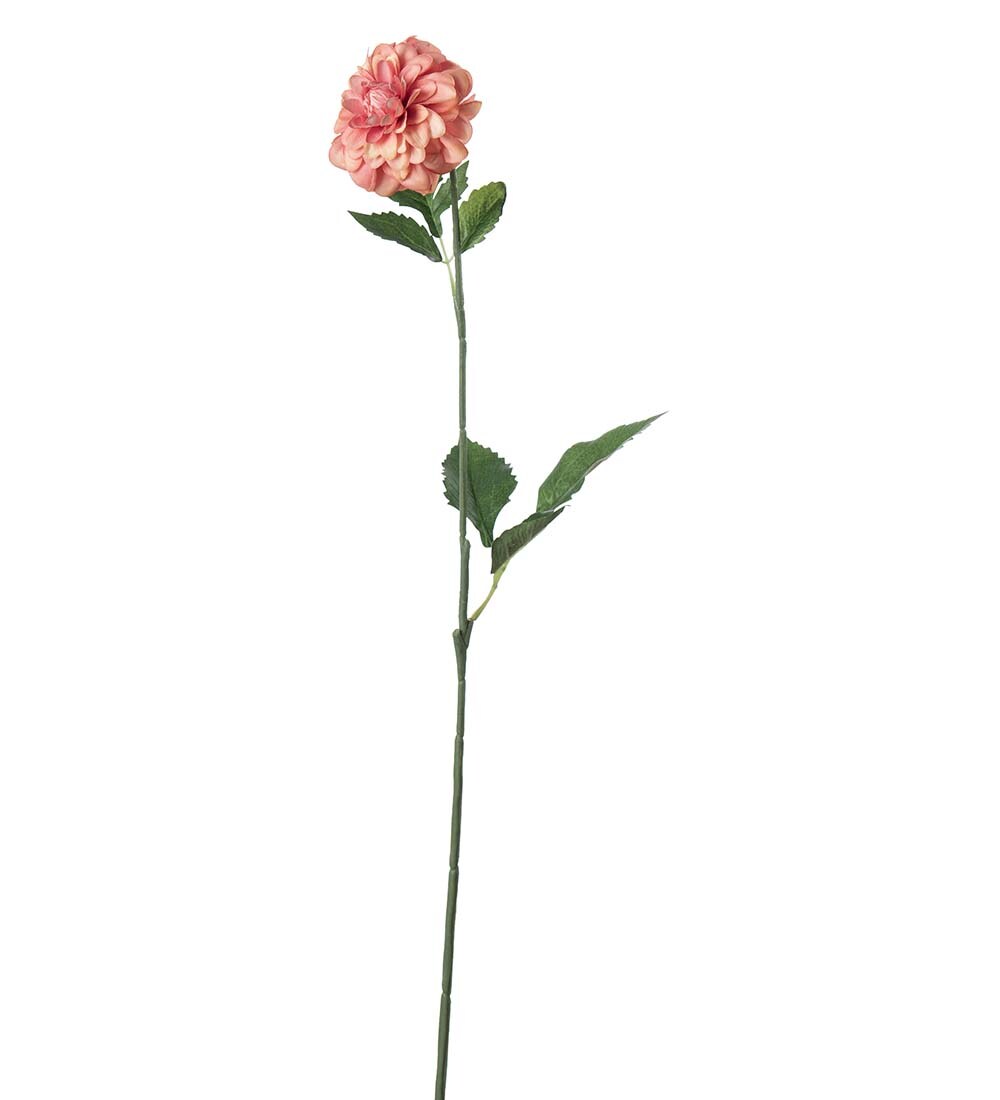 Konstgjord persika Dahlia 60cm
