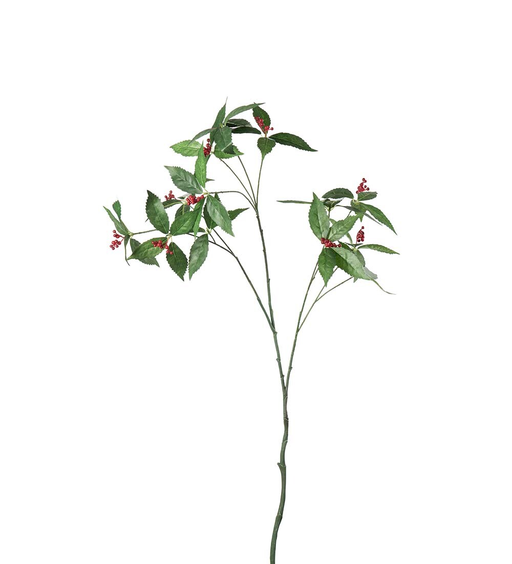 Konstgjord röd Bärkvist 90cm