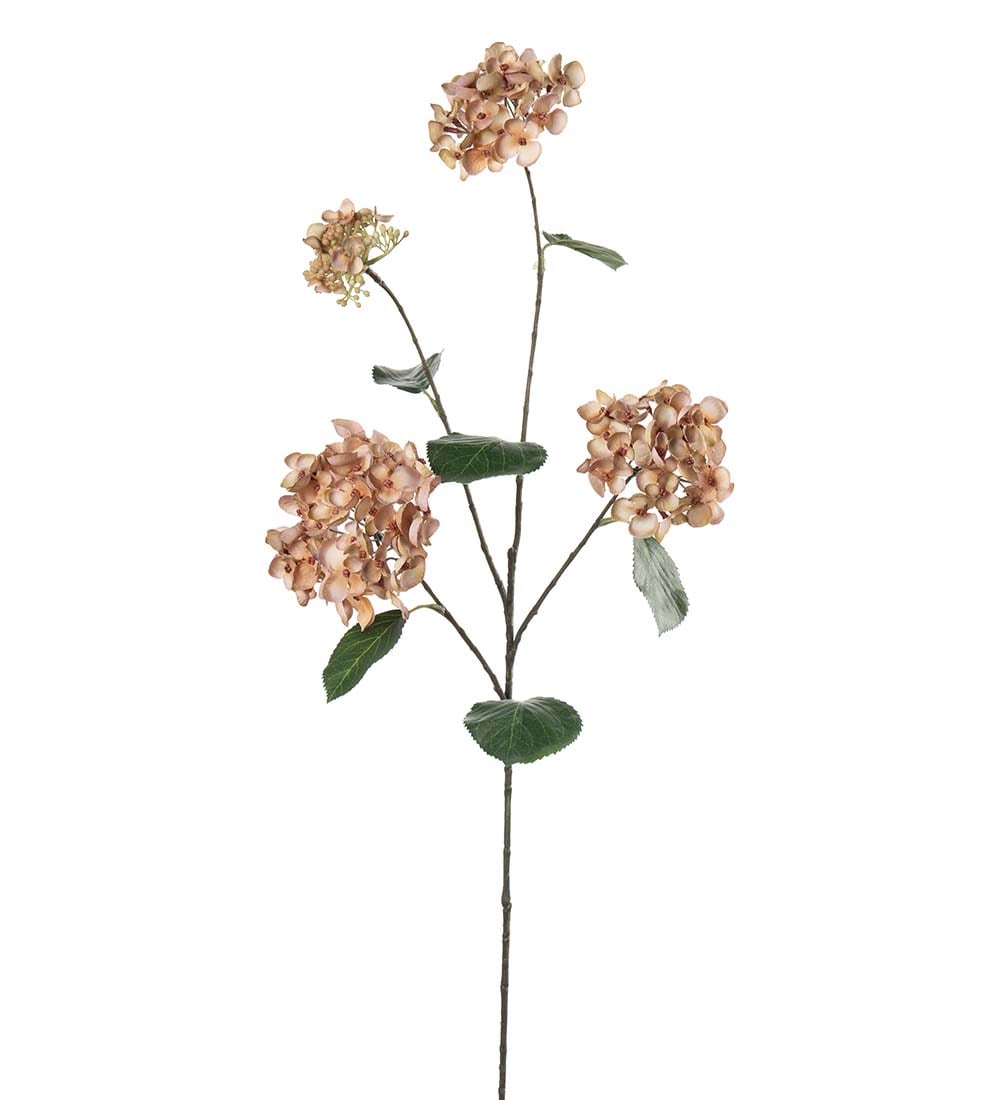 Konstgjord brun Hortensia 80cm