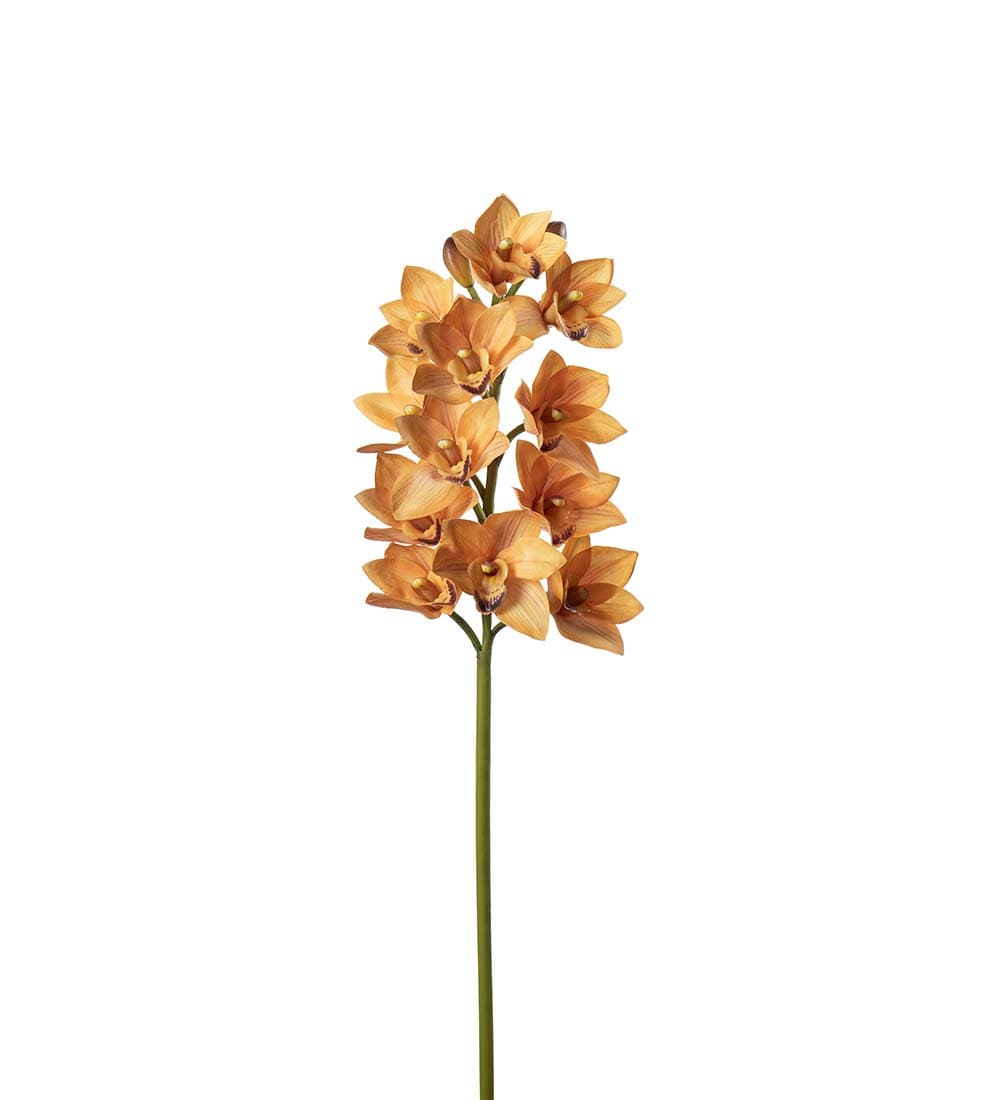 Konstgjord orange Cymbidium 65cm