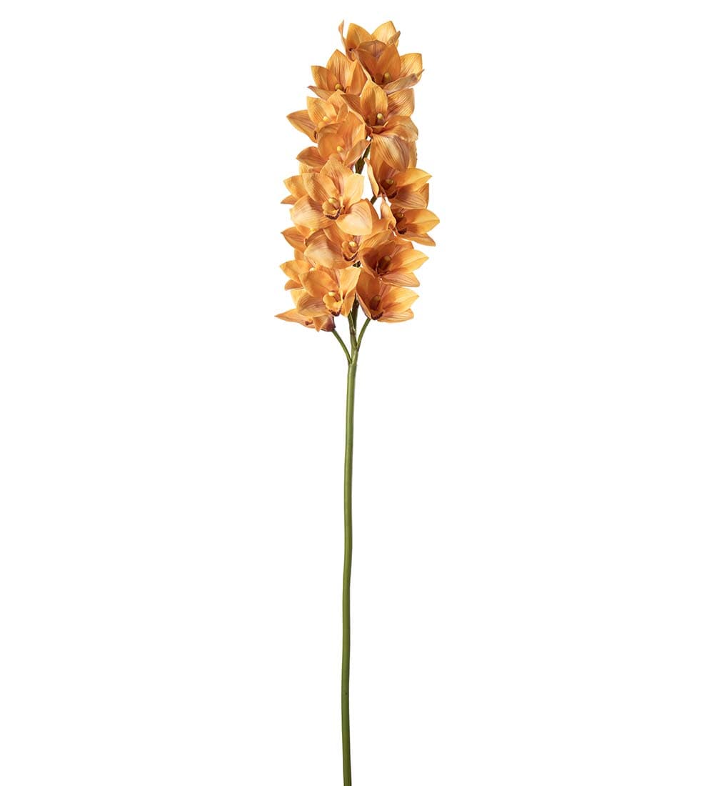 Konstgjord orange Cymbidium 110cm
