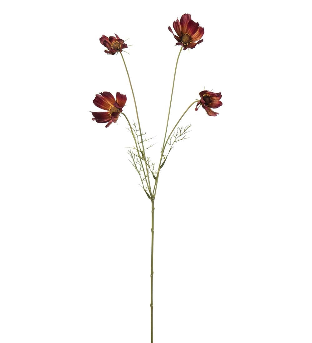Konstgjord burgundy Rosenskära 60cm