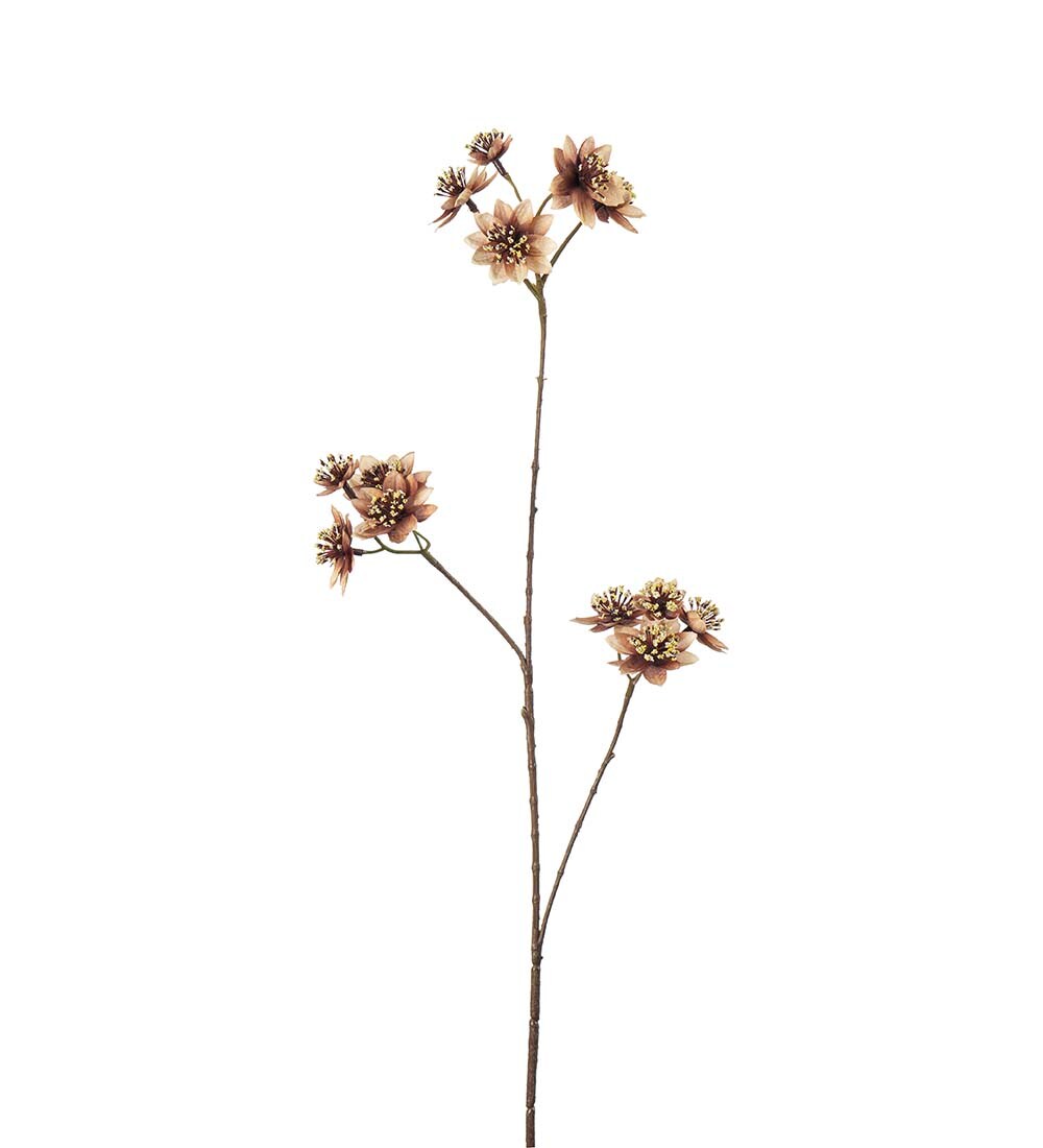 Konstgjord brun Stjärnflocka 72cm
