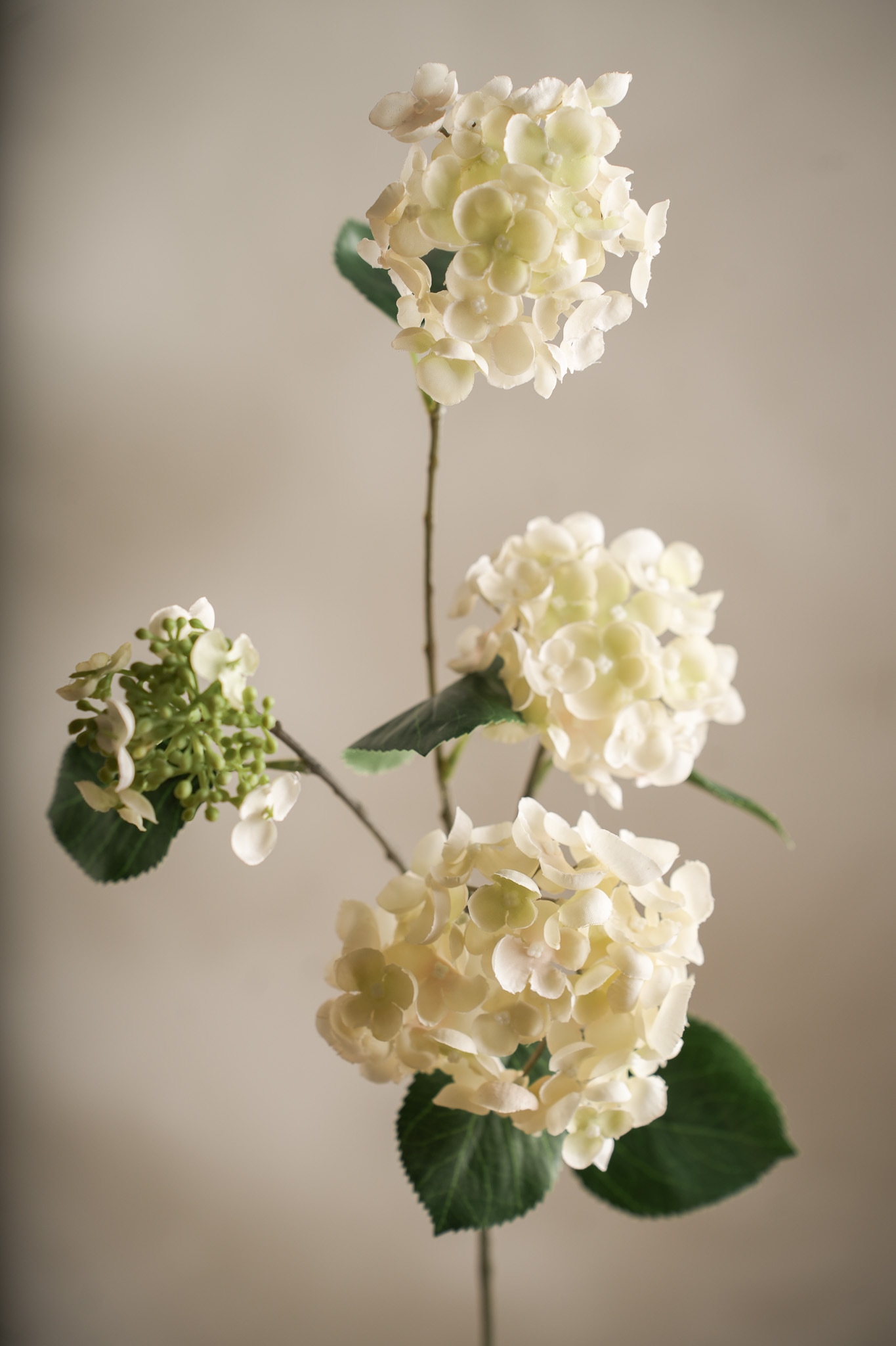 Konstgjord cream Hortensia 80cm