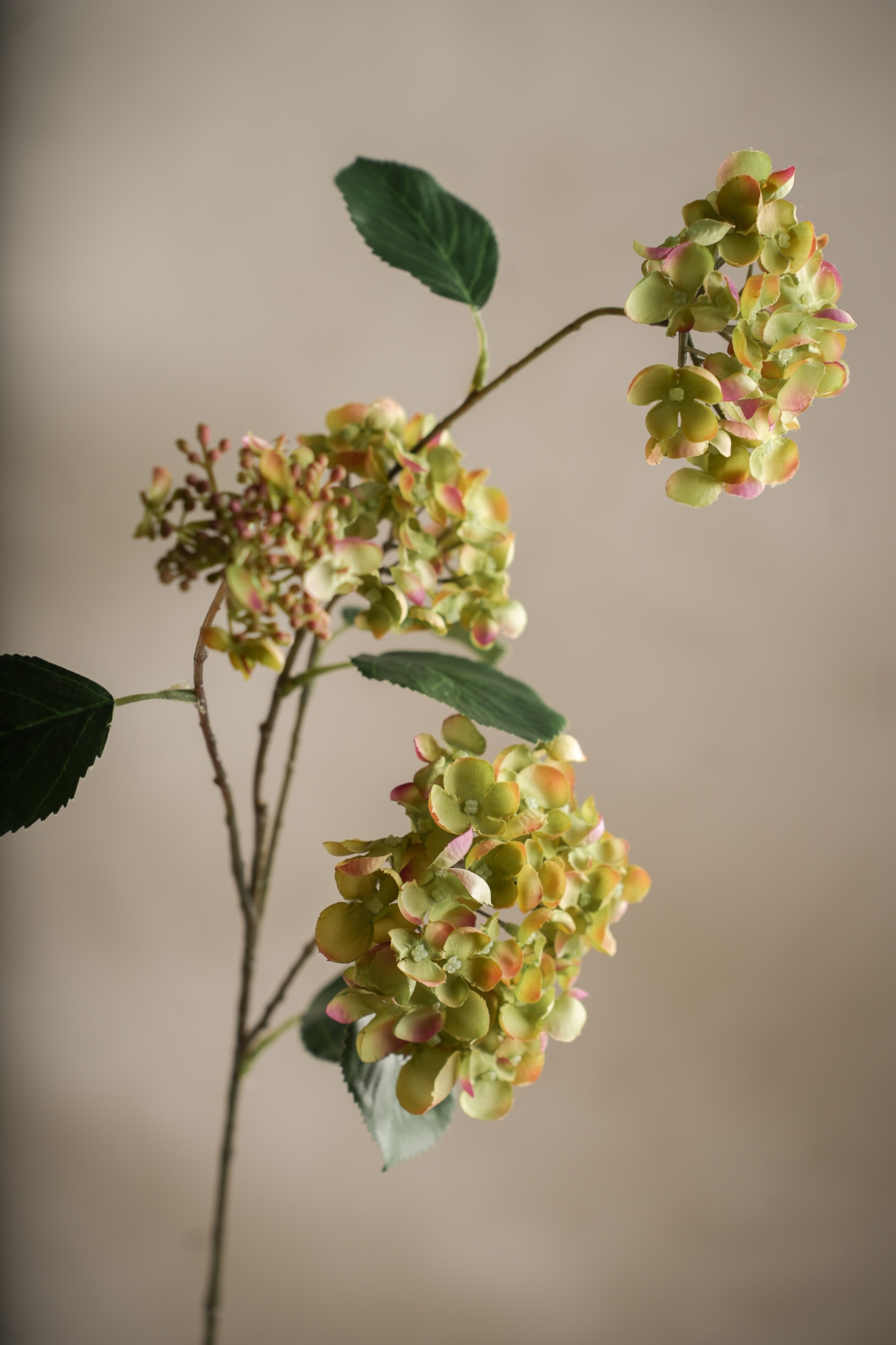 Konstgjord grön Hortensia 80cm