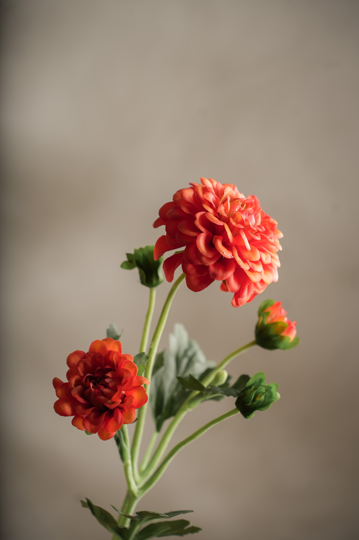 Konstgjord orange Chrysanthemum 52cm