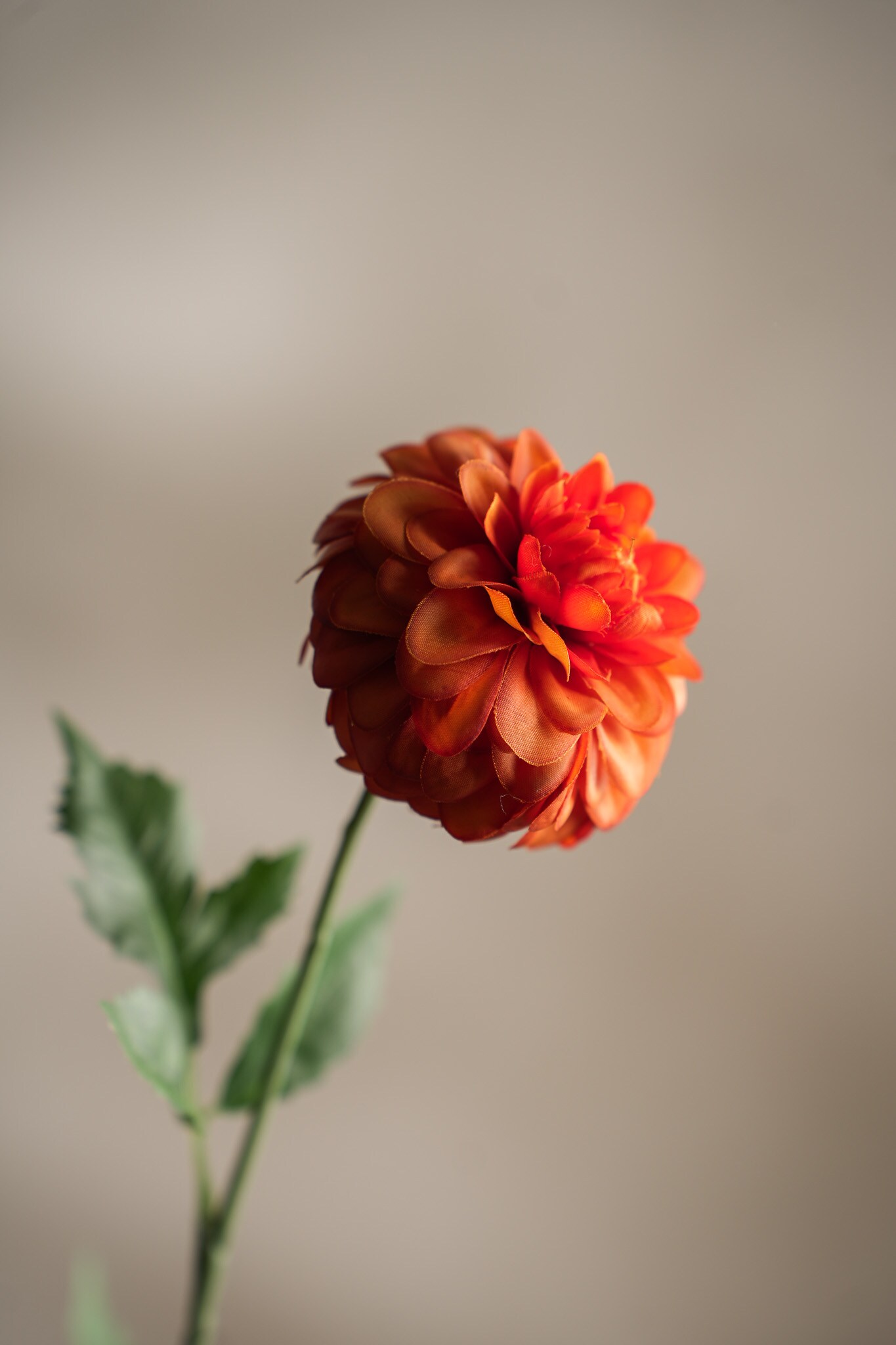 Konstgjord orange Dahlia 60cm