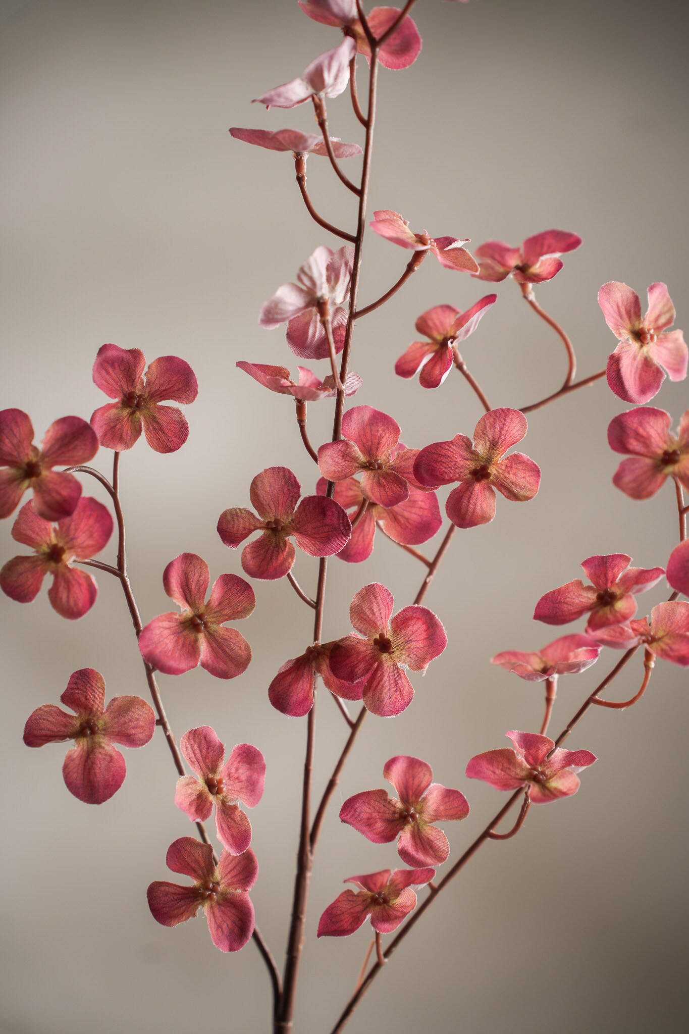 Konstgjord rosa Hortensia 72cm