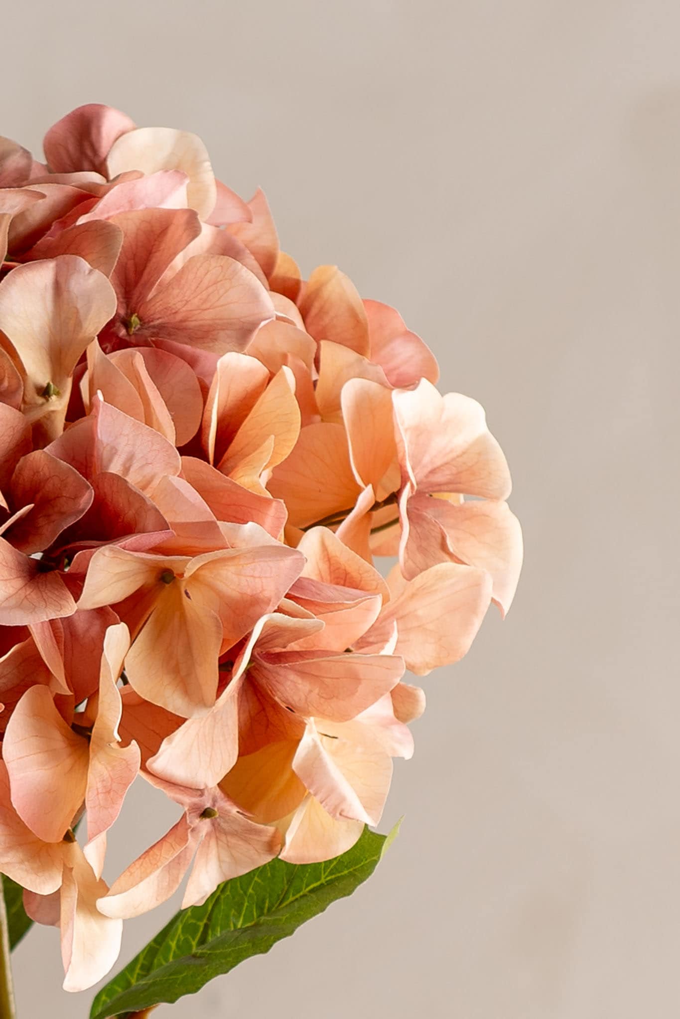 Konstgjord rosa Hortensia 110cm