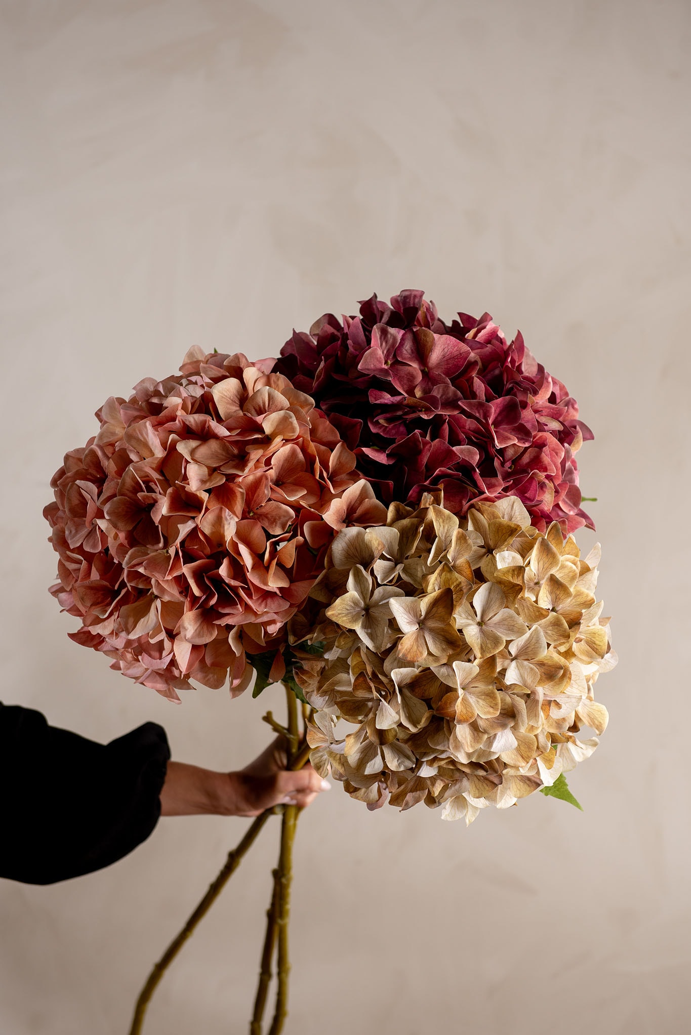 Konstgjord lila Hortensia 110cm